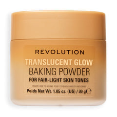 Makeup Revolution - Translucent Glow Loose Baking Powder Fair To Light
