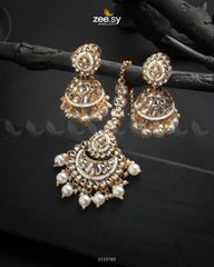Rija Earrings White - Zeesy Jewellery