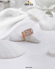 Ring-8303 White - Zeesy Jewellery