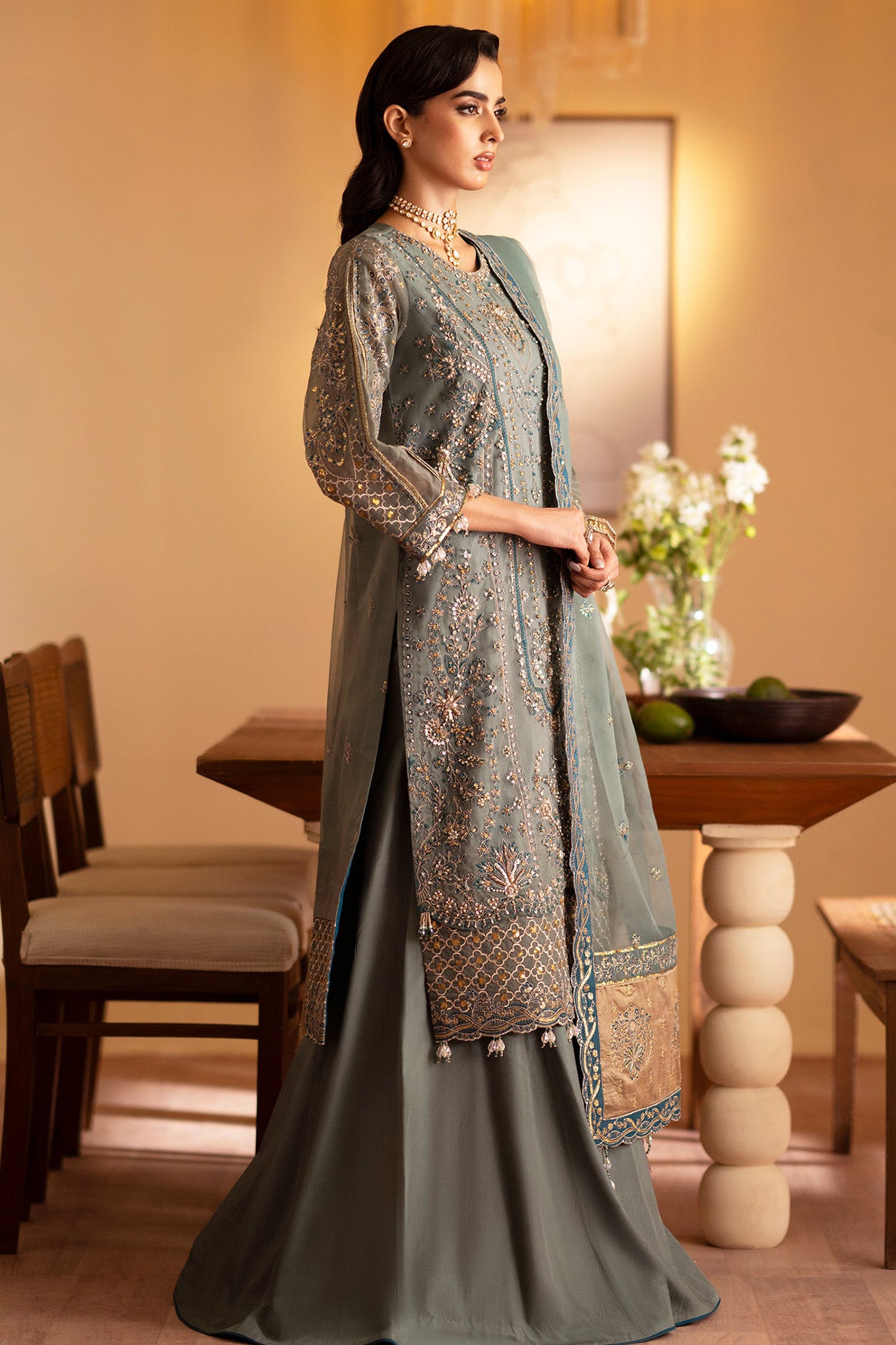 Romansiyyah By Emaan Adeel Unstitched 3 Piece Luxury Formals Collection'2024-Roheen