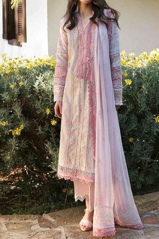 Aylin By Republic Unstitched 3 Piece Emb Lawn Summer Collection'2024-D-08-B-Rosa