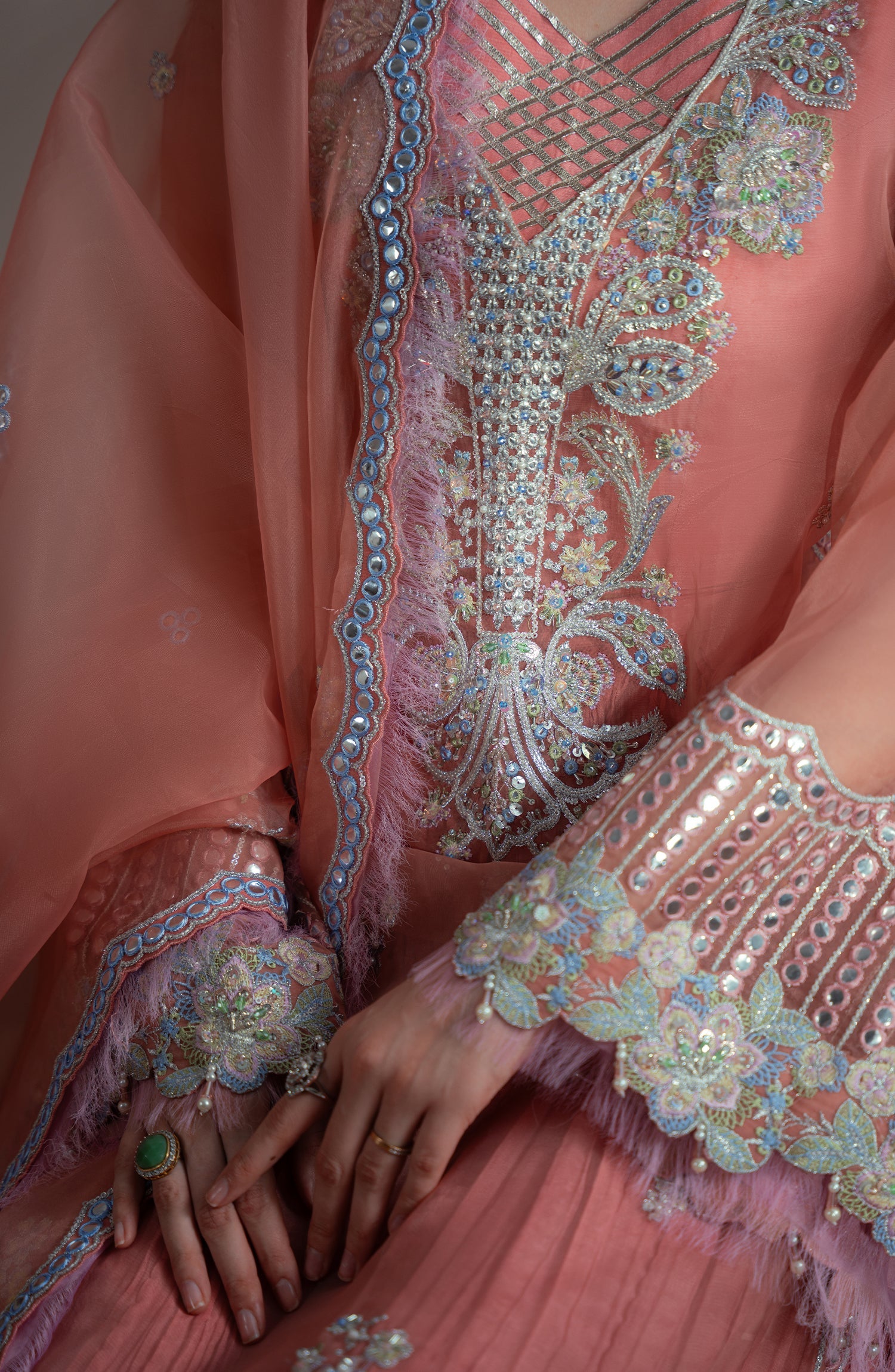 Elvin By Fabiha Fatima Unstitched 3 Piece Formals Collection'2025-Roselle