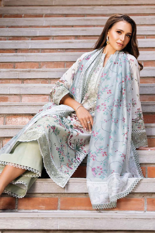 Damask By Afrozeh Unstitched 3 Piece Summer Edit Collection-AL-05-A-Rosheen