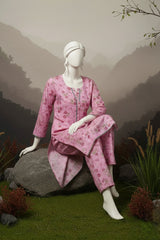 Doriya Luxe By Almeerah Stitched 2 Piece Premium Bana Dora Lawn Collection'2025-Rosy Pink Whisper