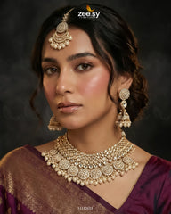 Royal Flower Kundan Bridal Set - Zeesy Jewellery