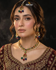 Royal Guldasta Beads Necklace Set - Zeesy Jewellery