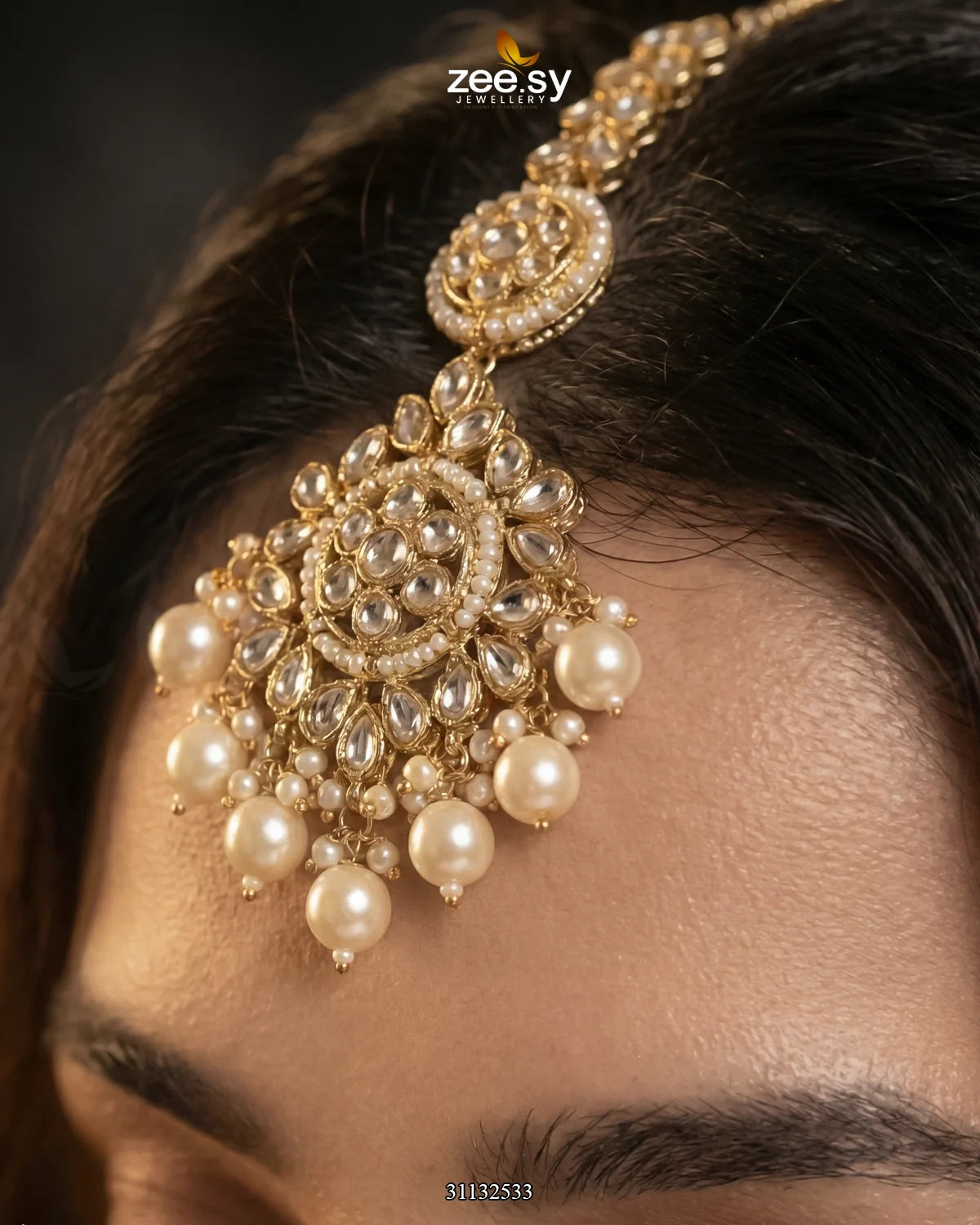 Royal Heritage Kundan Bridal Set - Zeesy Jewellery