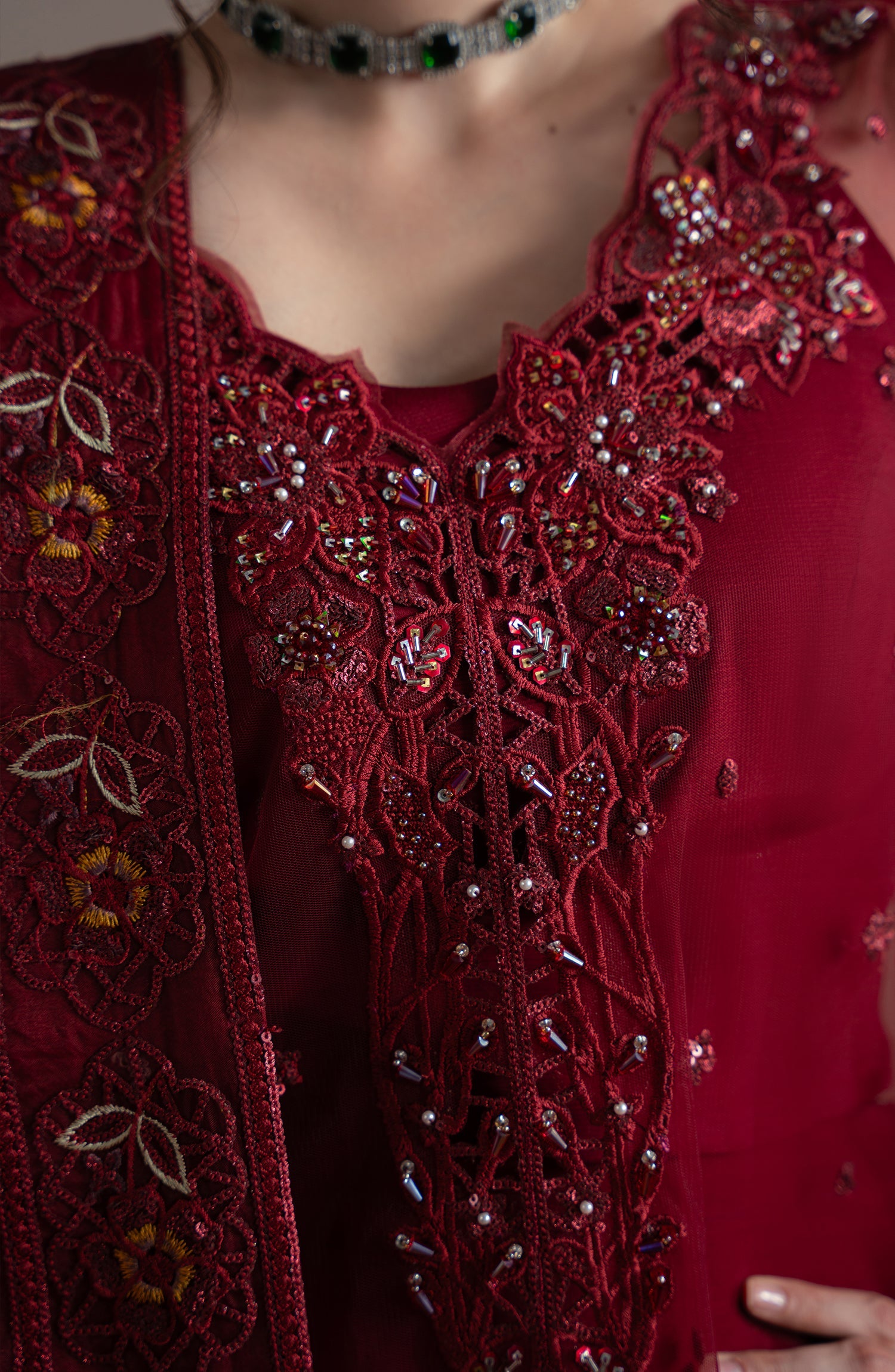 Elvin By Fabiha Fatima Unstitched 3 Piece Formals Collection'2025-Rubeia
