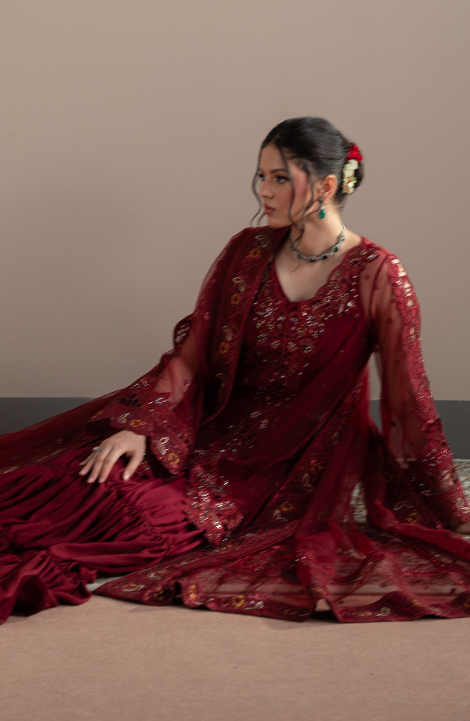 Elvin By Fabiha Fatima Unstitched 3 Piece Formals Collection'2025-Rubeia