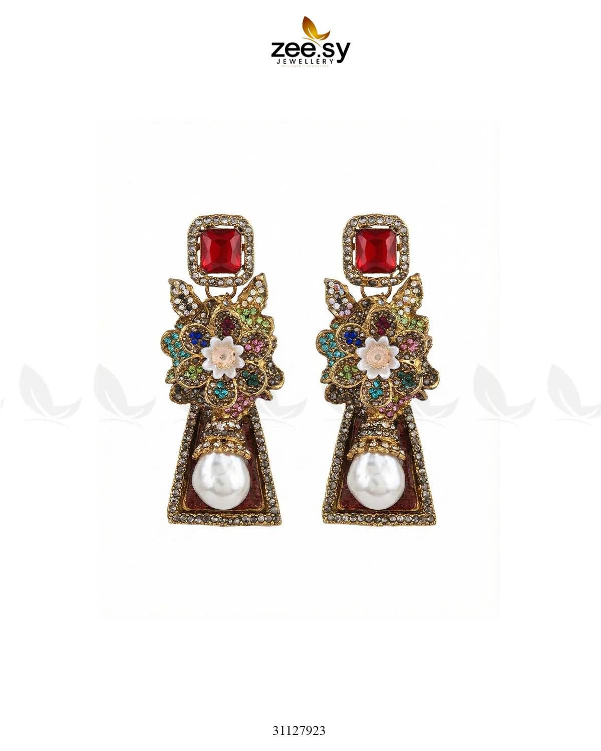Ruby Palace Baroque Pearl Earrings - Zeesy Jewellery
