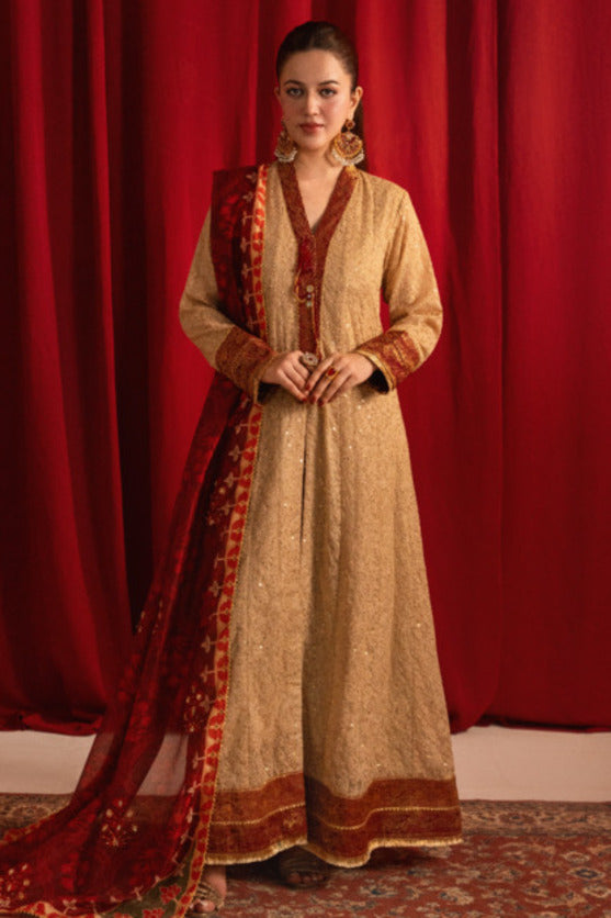 Zaaviay Stitched 3 Piece Luxury Formals Collection'2025-Ruby Charm