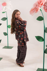 Sprinkles Stitched 2 Piece Kids Khaddar Collection-Rust Bloom