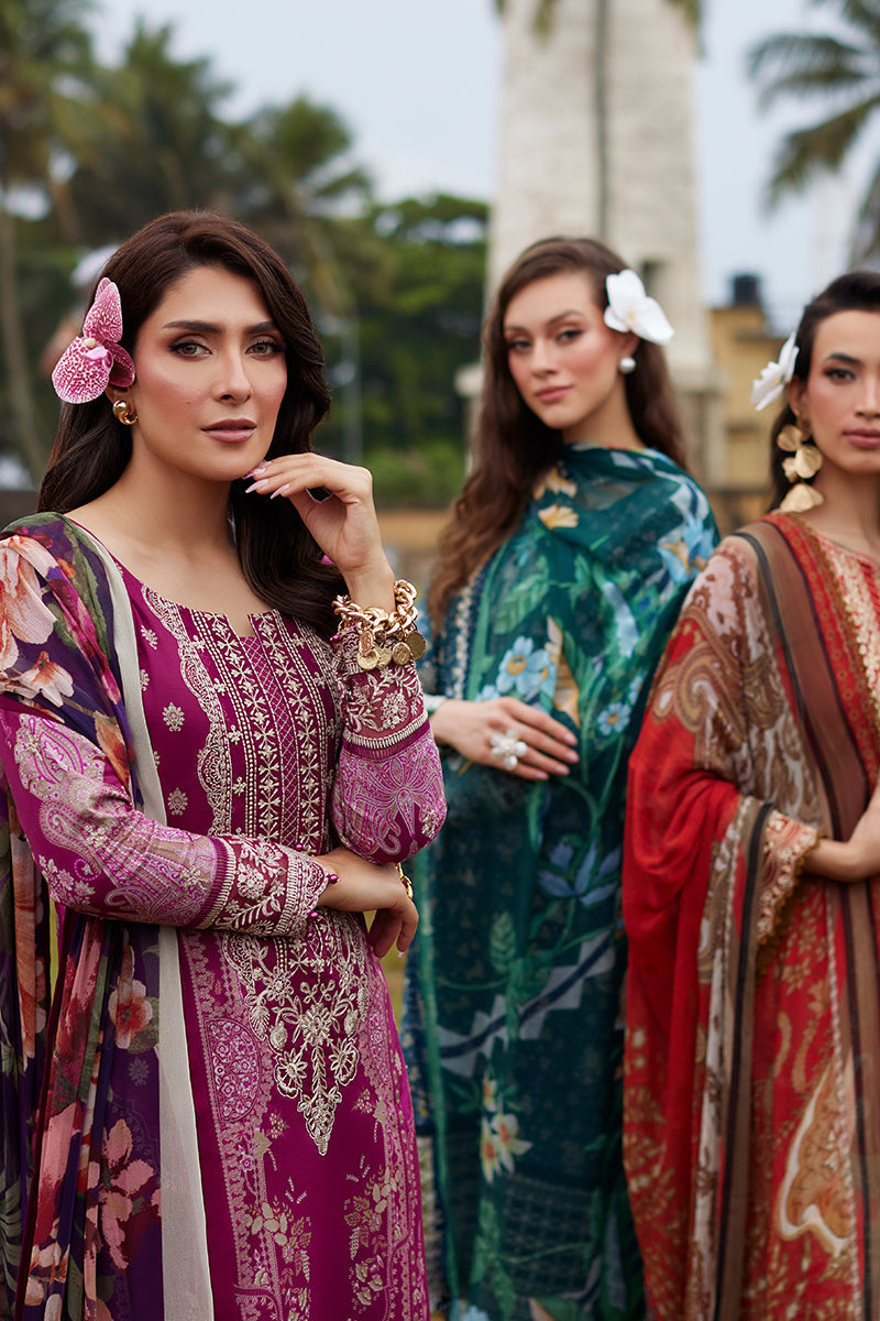 Saffira By Gulaal Unstitched 3 Piece Luxury Lawn Collection'2025-Chloe