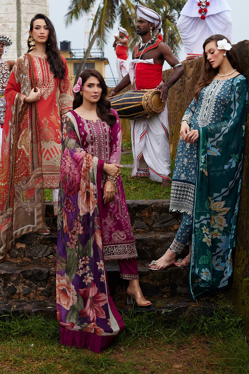 Saffira By Gulaal Unstitched 3 Piece Luxury Lawn Collection'2025-Chloe