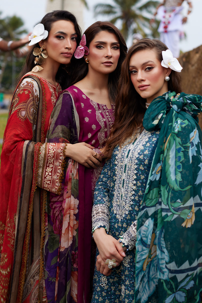 Saffira By Gulaal Unstitched 3 Piece Luxury Lawn Collection'2025-Chloe