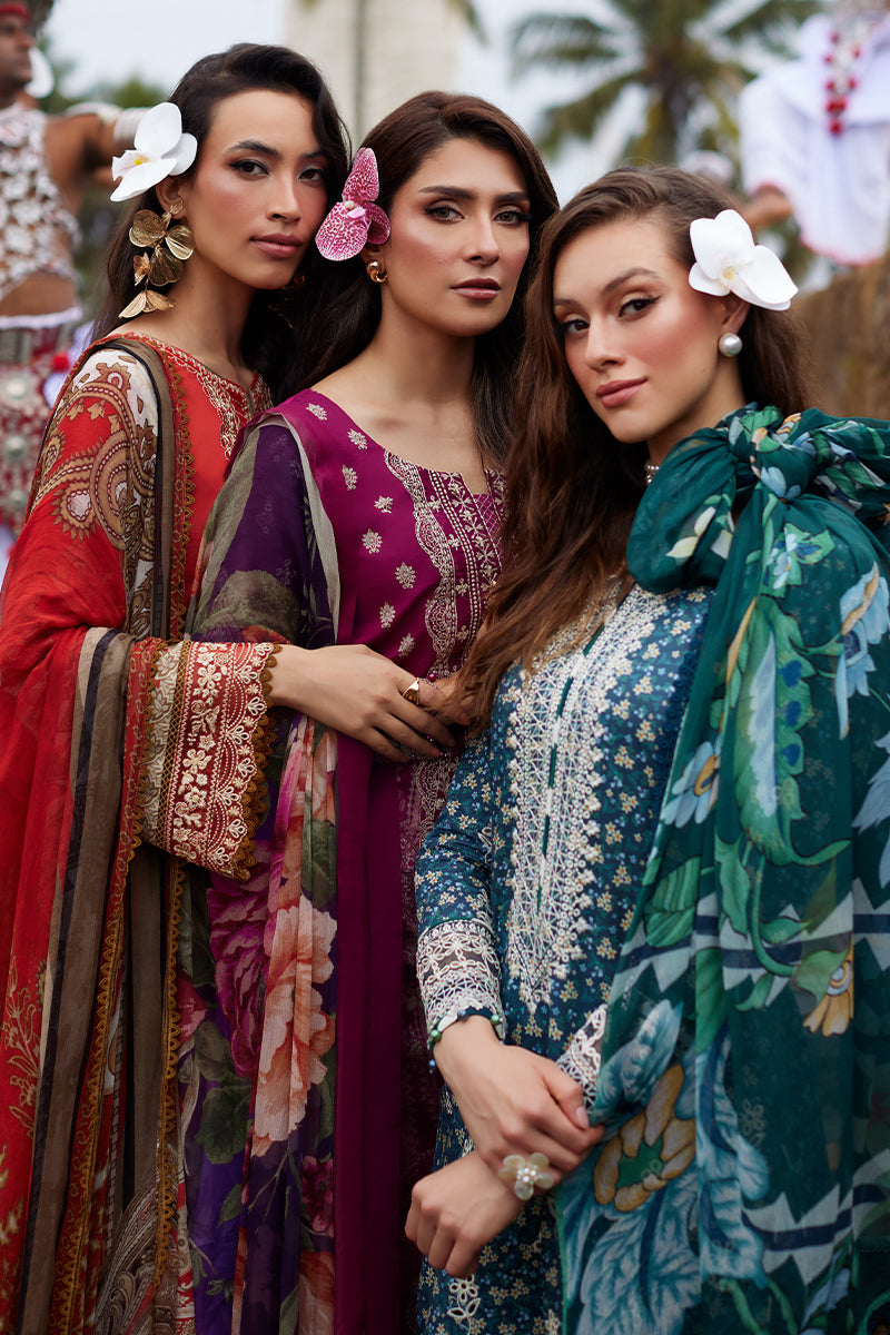 Saffira By Gulaal Unstitched 3 Piece Luxury Lawn Collection'2025-Chloe