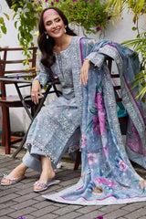Saffira By Gulaal Unstitched 3 Piece Luxury Lawn Collection'2025-Carla