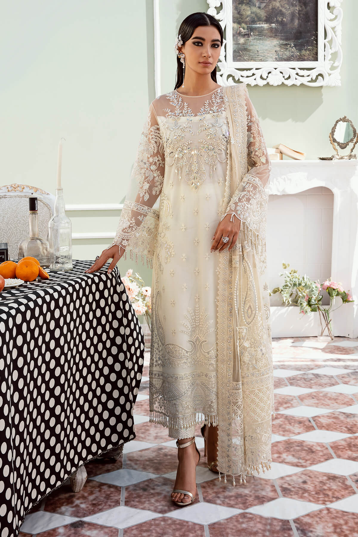 Maia by Serene Premium Unstitched 3 Piece Luxury Formals Collection'2023-S-1071-Lama