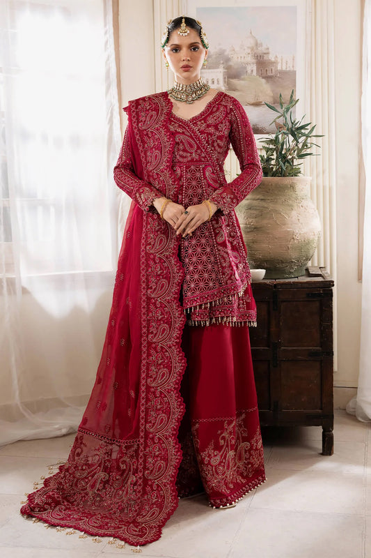 Muse By Serene Unstitched 3 Piece Luxury Festive Chiffon Collection'2024-S-1085-Cherie