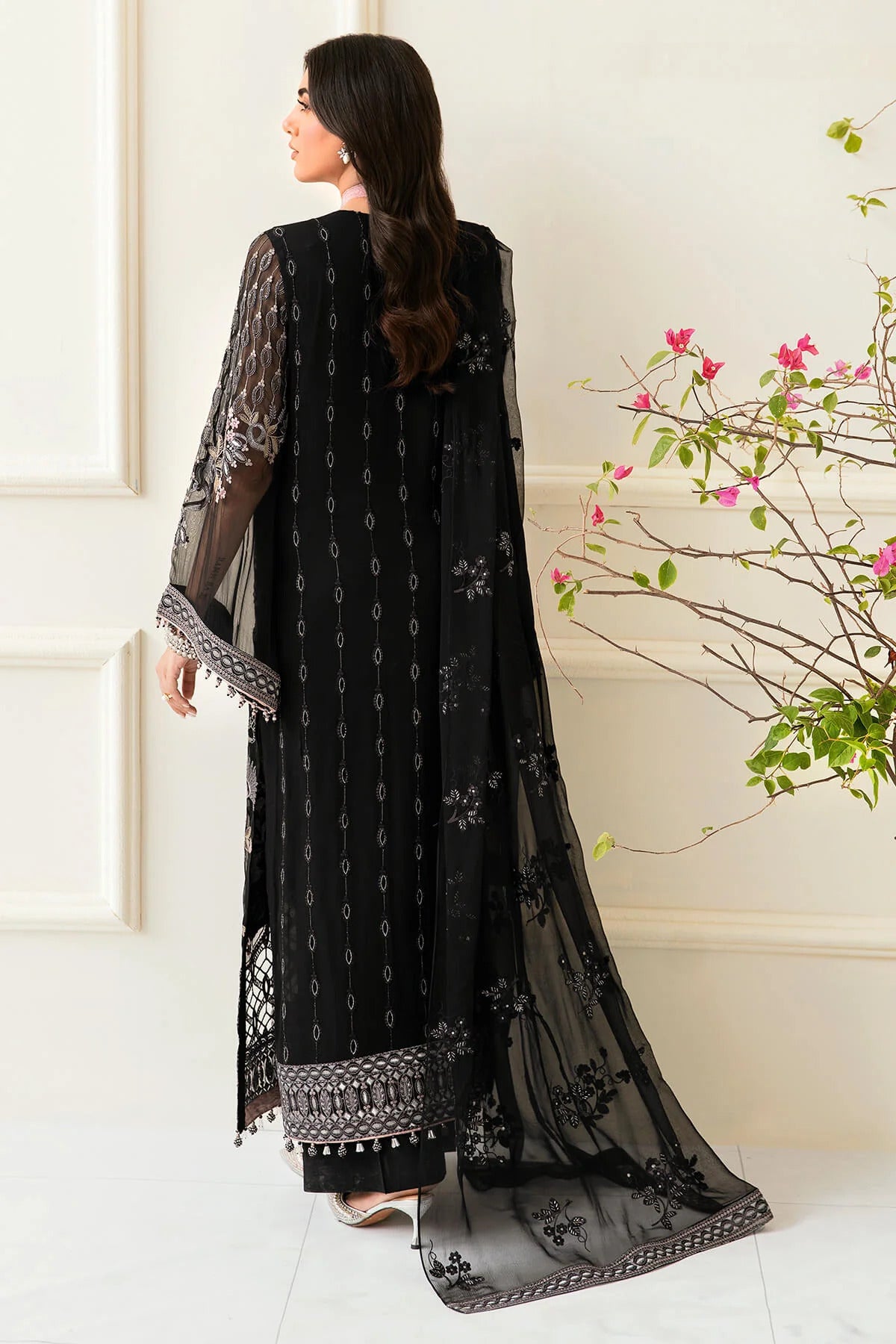 Safeera by Flossie Unstitched 3 Piece Chiffon Vol-12 Collection'2023-S-1202