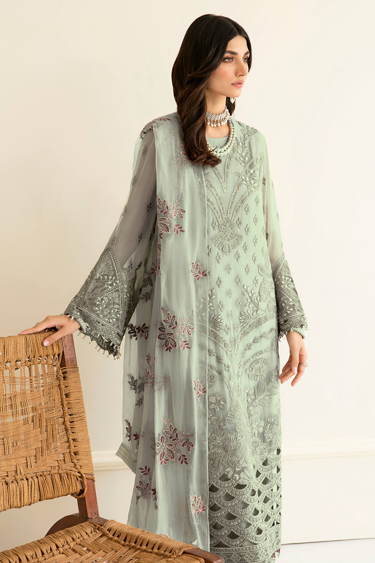 Safeera by Flossie Unstitched 3 Piece Chiffon Vol-12 Collection'2023-S-1206