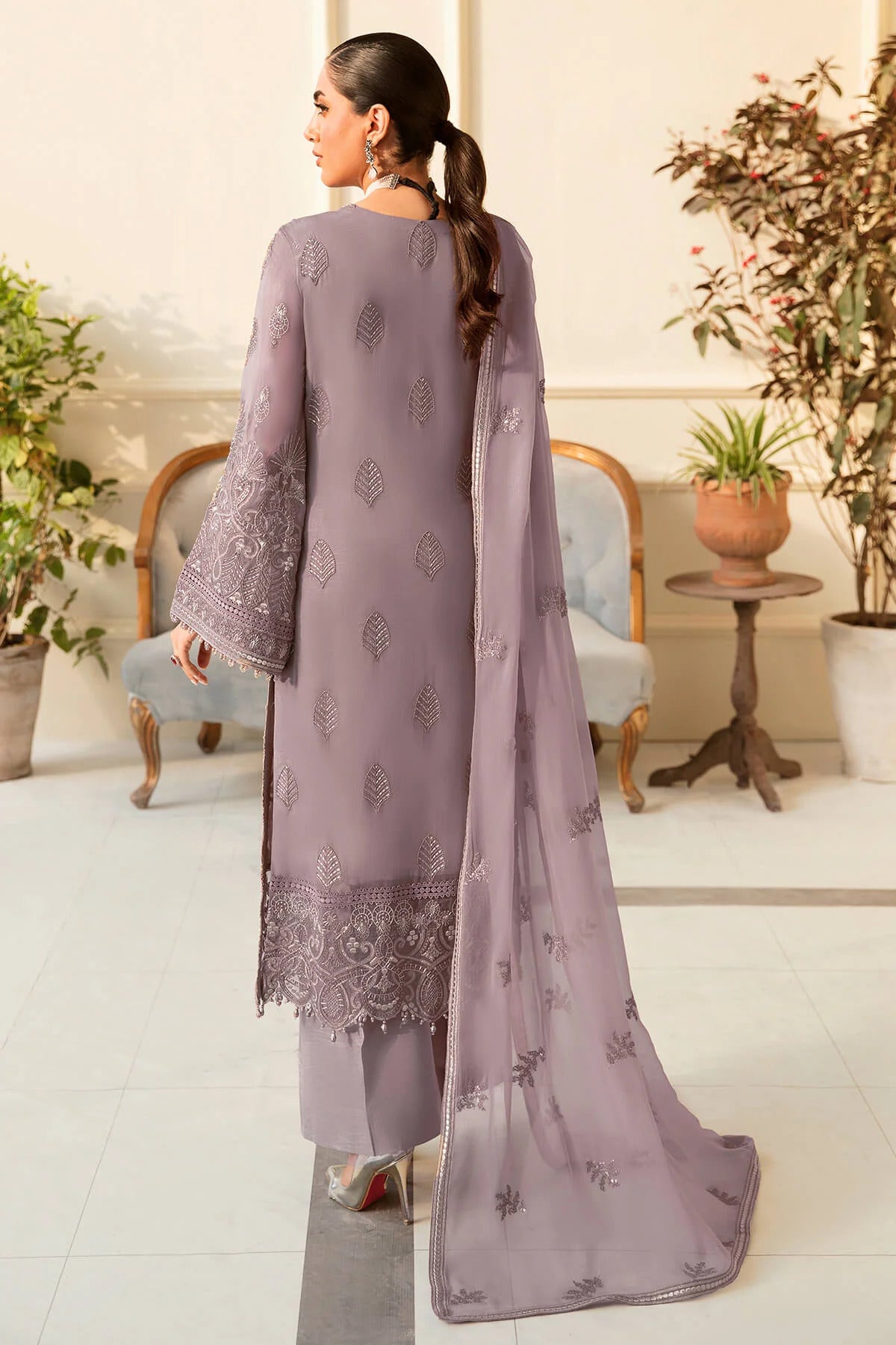Safeera by Flossie Unstitched 3 Piece Chiffon Vol-12 Collection'2023-S-1210