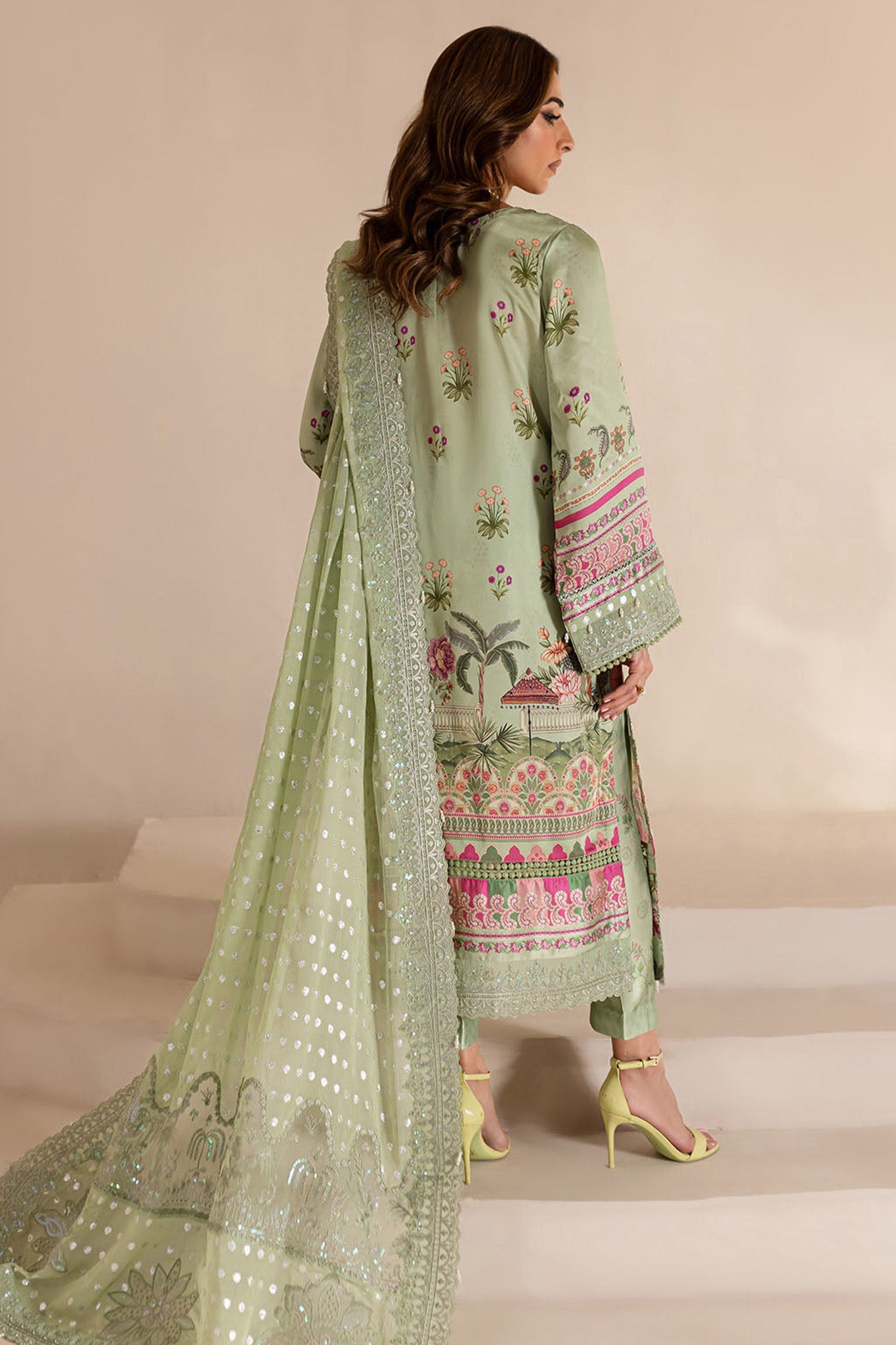 The Silk By Nureh Unstitched 3 Piece Emb Silk Collection'2024-S-13