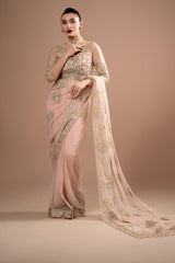 Lumiere By Imrozia Stitched 3 Piece Luxury Saree Collection'2025-S.S 01 Rose Clair