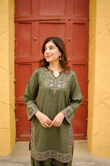 Tiraz Stitched 2 Piece Summer Suit-Parsa
