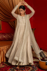 Aayra Stitched Formals Collection'2025-AY446 - Skin Greenish 3Pc
