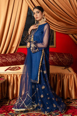 Aayra Stitched Formals Collection'2025-AY1108 - Blue Marine 3Pc