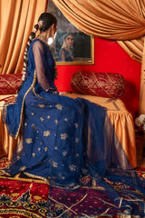 Aayra Stitched Formals Collection'2025-AY1108 - Blue Marine 3Pc
