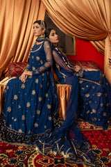 Aayra Stitched Formals Collection'2025-AY1108 - Blue Marine 3Pc