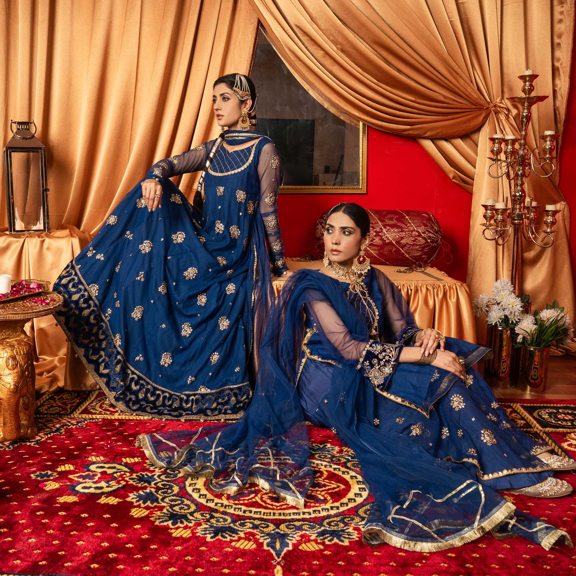 Aayra Stitched Formals Collection'2025-AY596 - Celestial Sapphire 3Pc
