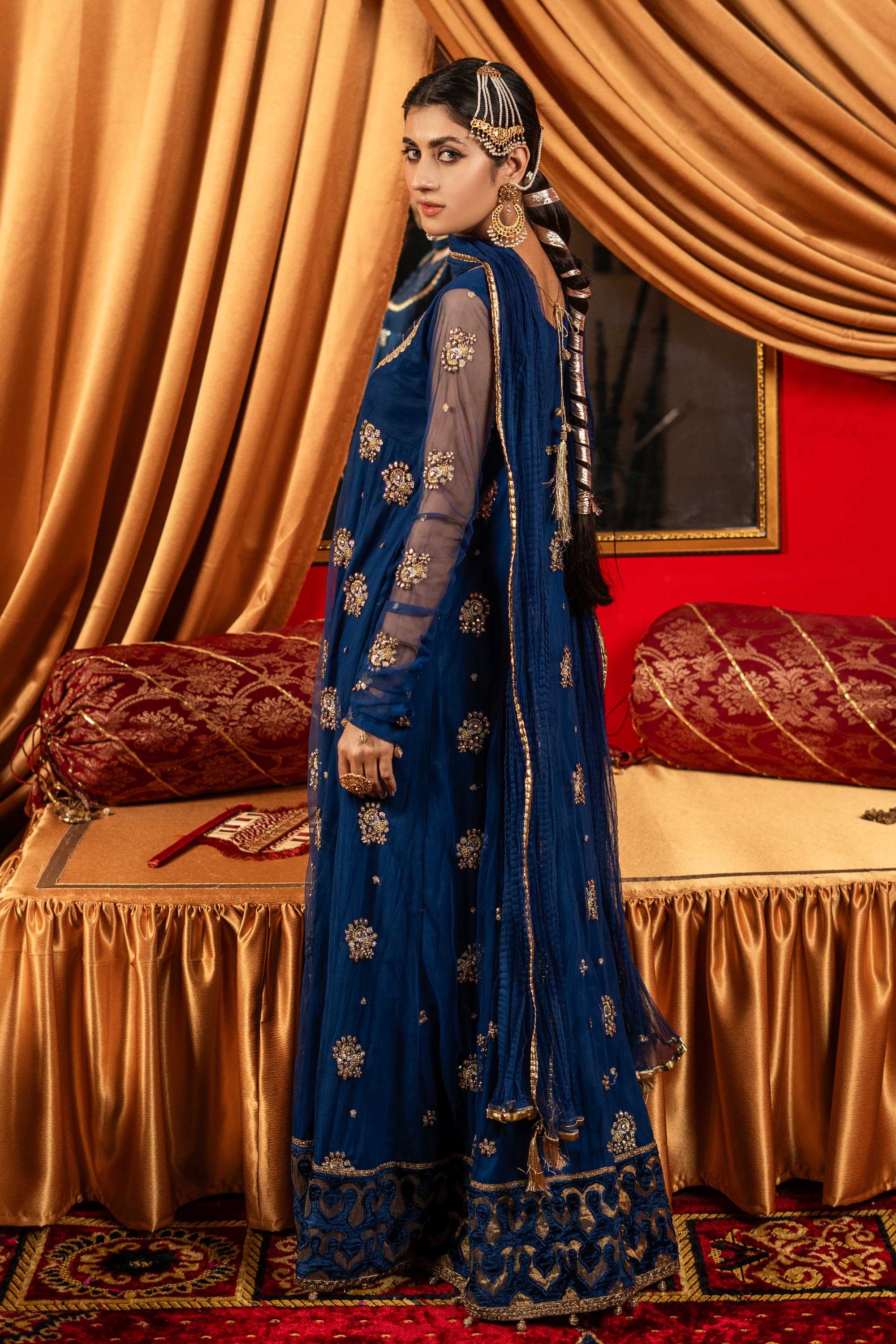 Aayra Stitched Formals Collection'2025-AY596 - Celestial Sapphire 3Pc
