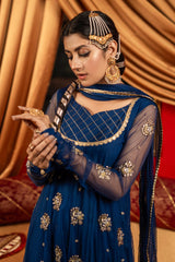 Aayra Stitched Formals Collection'2025-AY596 - Celestial Sapphire 3Pc