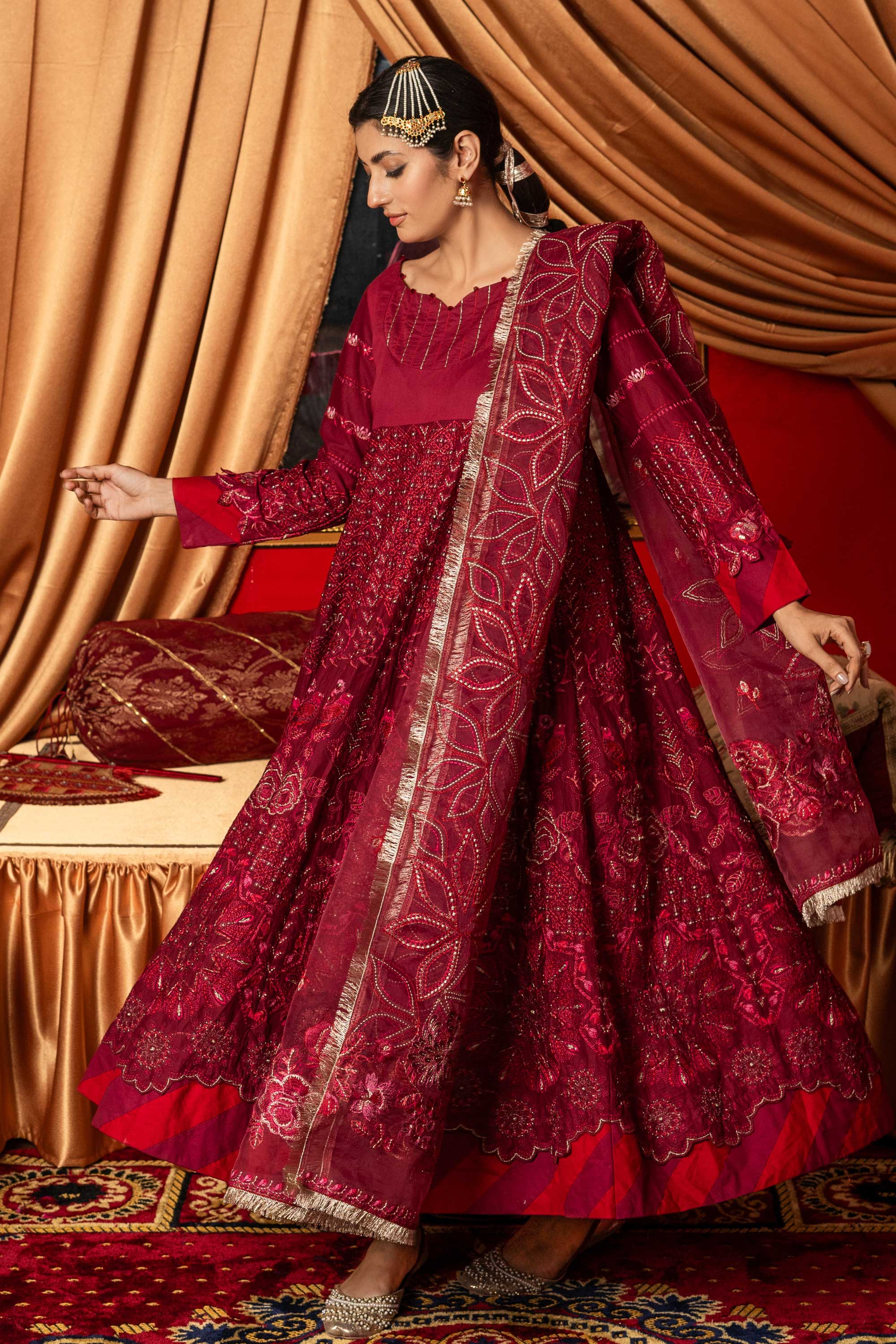 Aayra Stitched Summer Collection'2025-AY501 - Cherry Garden 3Pc