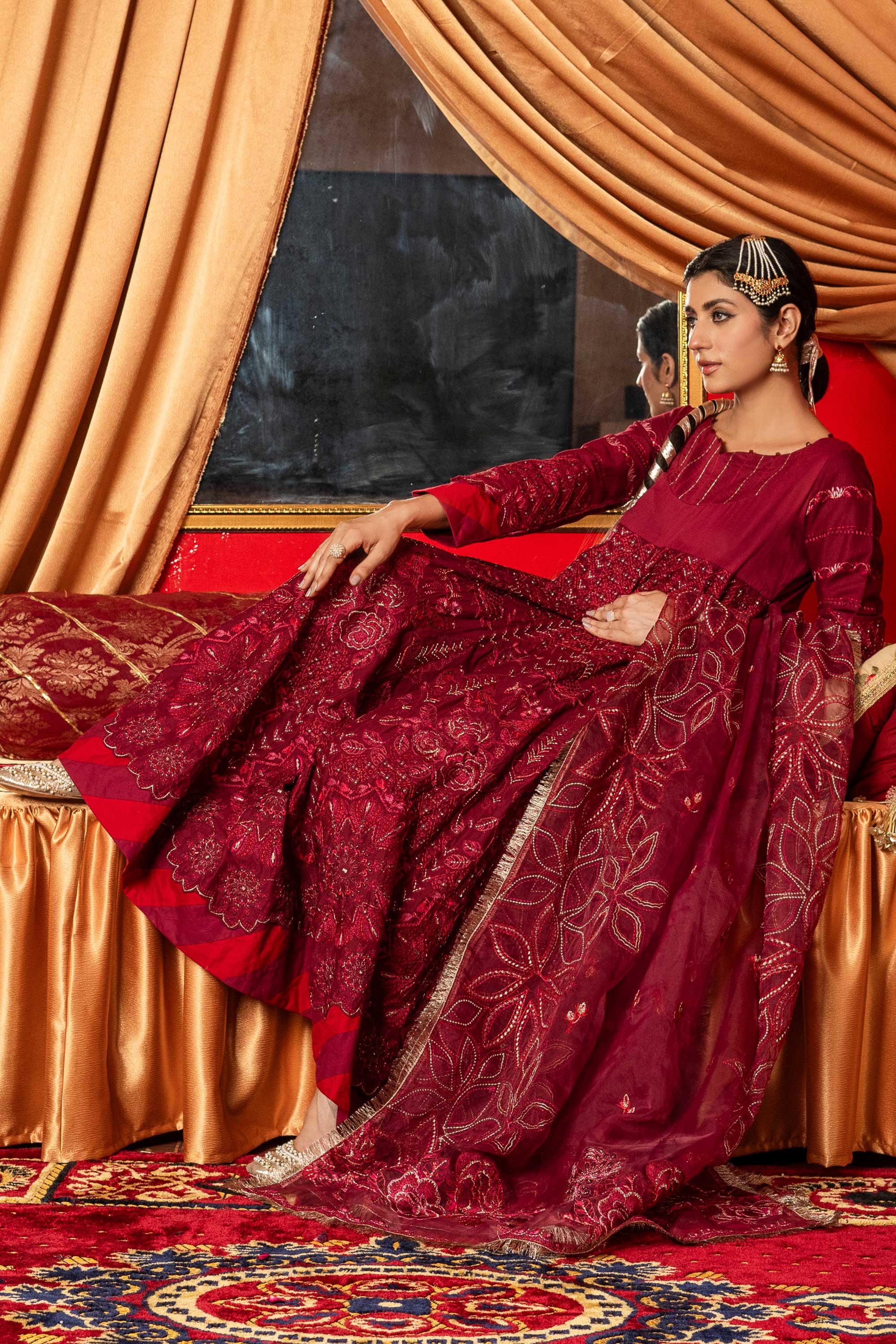 Aayra Stitched Summer Collection'2025-AY501 - Cherry Garden 3Pc