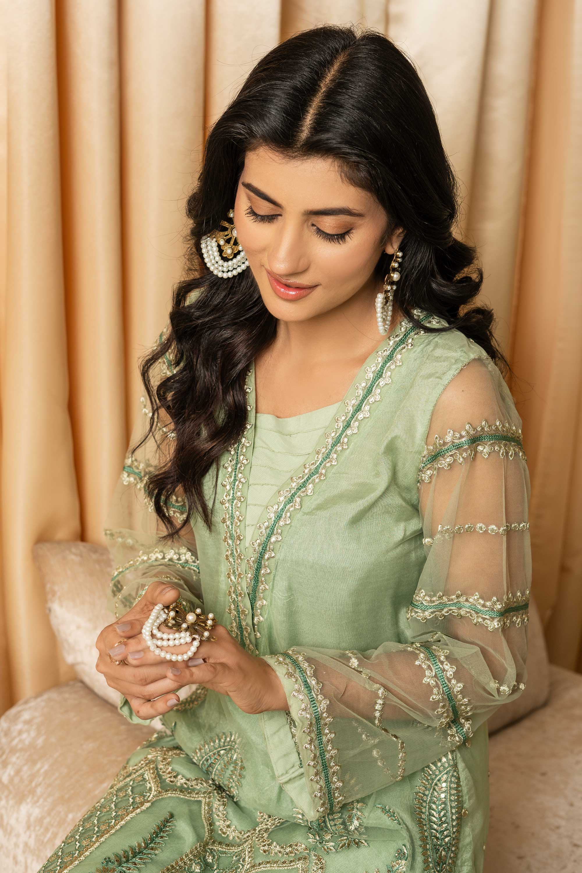 Aayra Stitched Formals Collection'2025-RP0049 - Paisley Wave 2pc