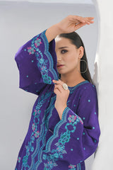 Madiha Gohar Stitched 2 Piece Emb Suit-Royal Azure