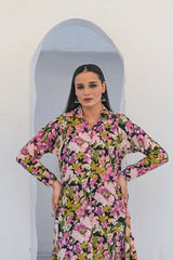 MG Casuals by Madiha Gohar Stitched Summer Collection'2026-Noire - A-Line Flared Dress