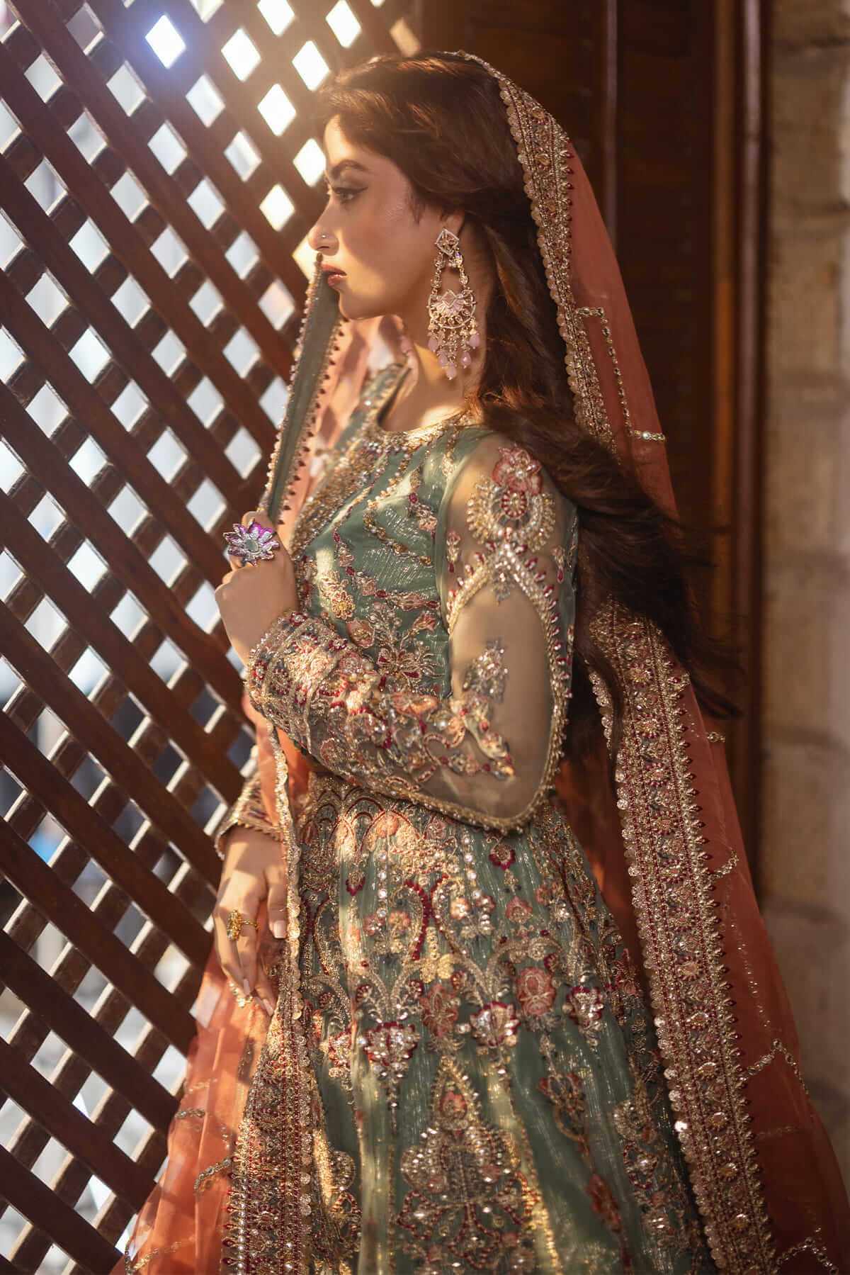 Sajal By Serene Unstitched 3 Piece Bridal Collection'2025-SB-26 Raqs