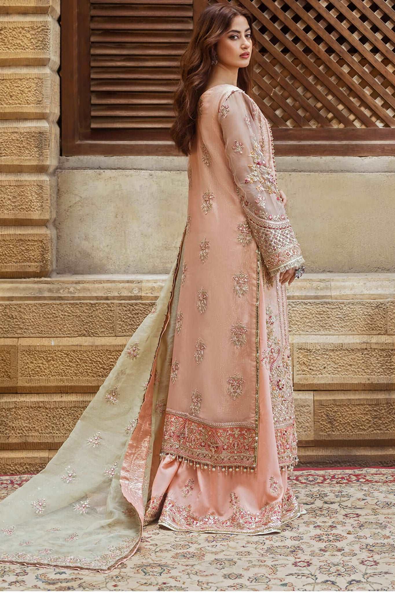 Sajal By Serene Unstitched 3 Piece Bridal Collection'2024-SB-27-Zarqash