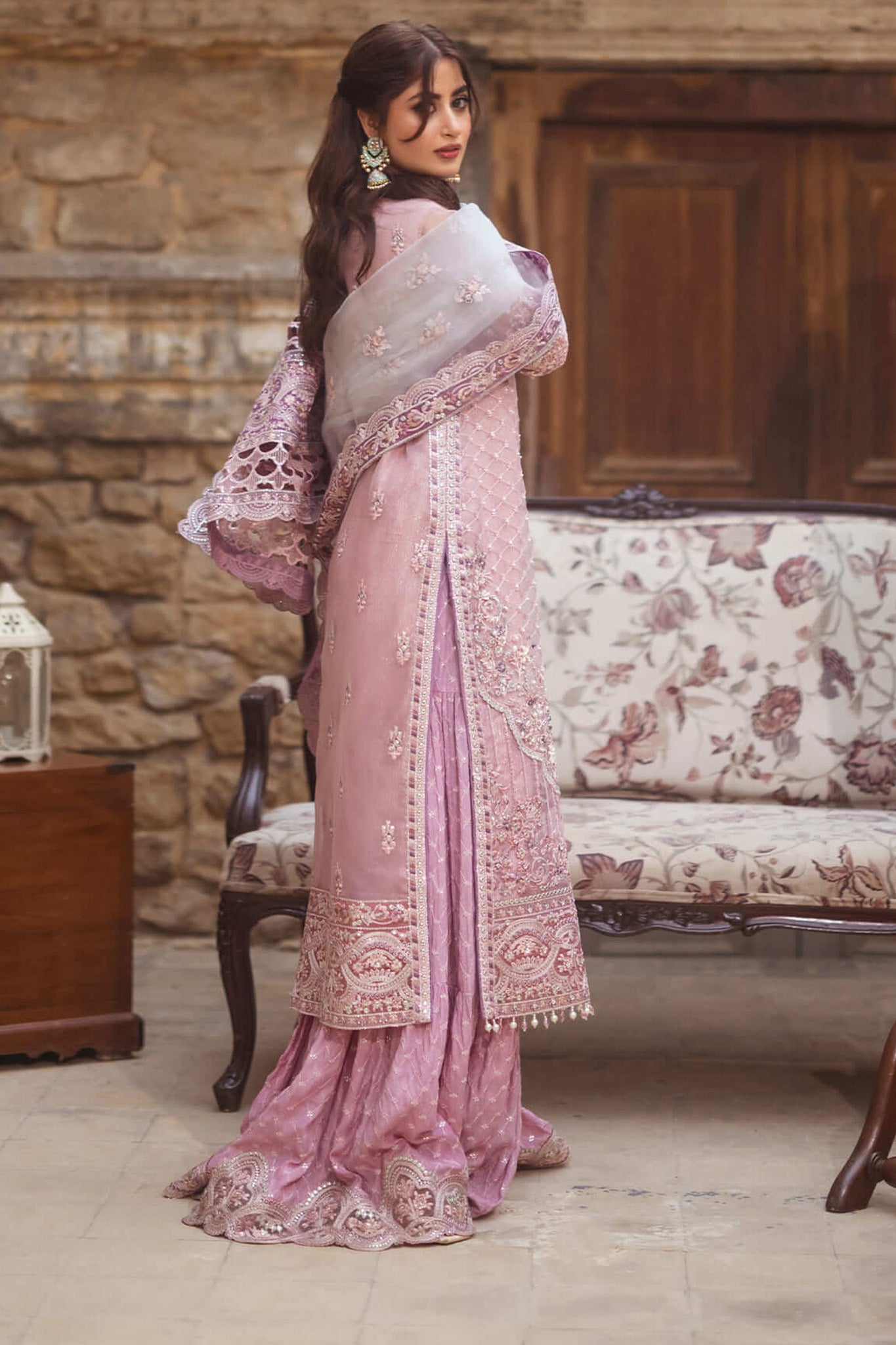 Sajal By Serene Unstitched 3 Piece Bridal Collection'2024-SB-31-Naqsh