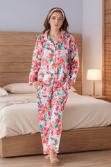 Studio By Arj Rue' Rofe' Blissful Dreams Collection & Casual Daily Wear women printed silky Finish night wear Pajama Set