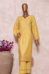 Sada Bahar Stitched 2 Piece Chikankari Solids Pret Collection'2023-SCK-Yellow
