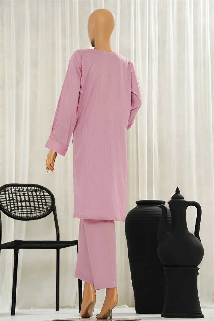 HZ Basics Stitched 2 Piece Solids Twinset Vol-01 Collection'2025-SDJ-3P-D02-Dove