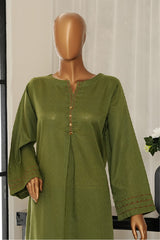 HZ Basics Stitched 2 Piece Solids Twinset Vol-01 Collection'2025-SDJ-3P-G04-Green
