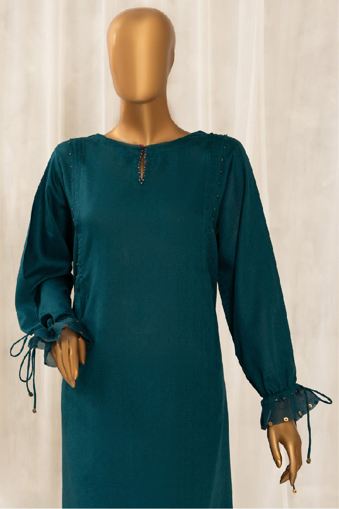 HZ Basics Stitched 2 Piece Solids Twinset Vol-01 Collection'2025-SDJ-3P-T01-Teal