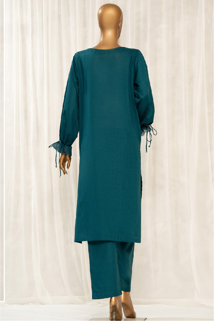 HZ Basics Stitched 2 Piece Solids Twinset Vol-01 Collection'2025-SDJ-3P-T01-Teal